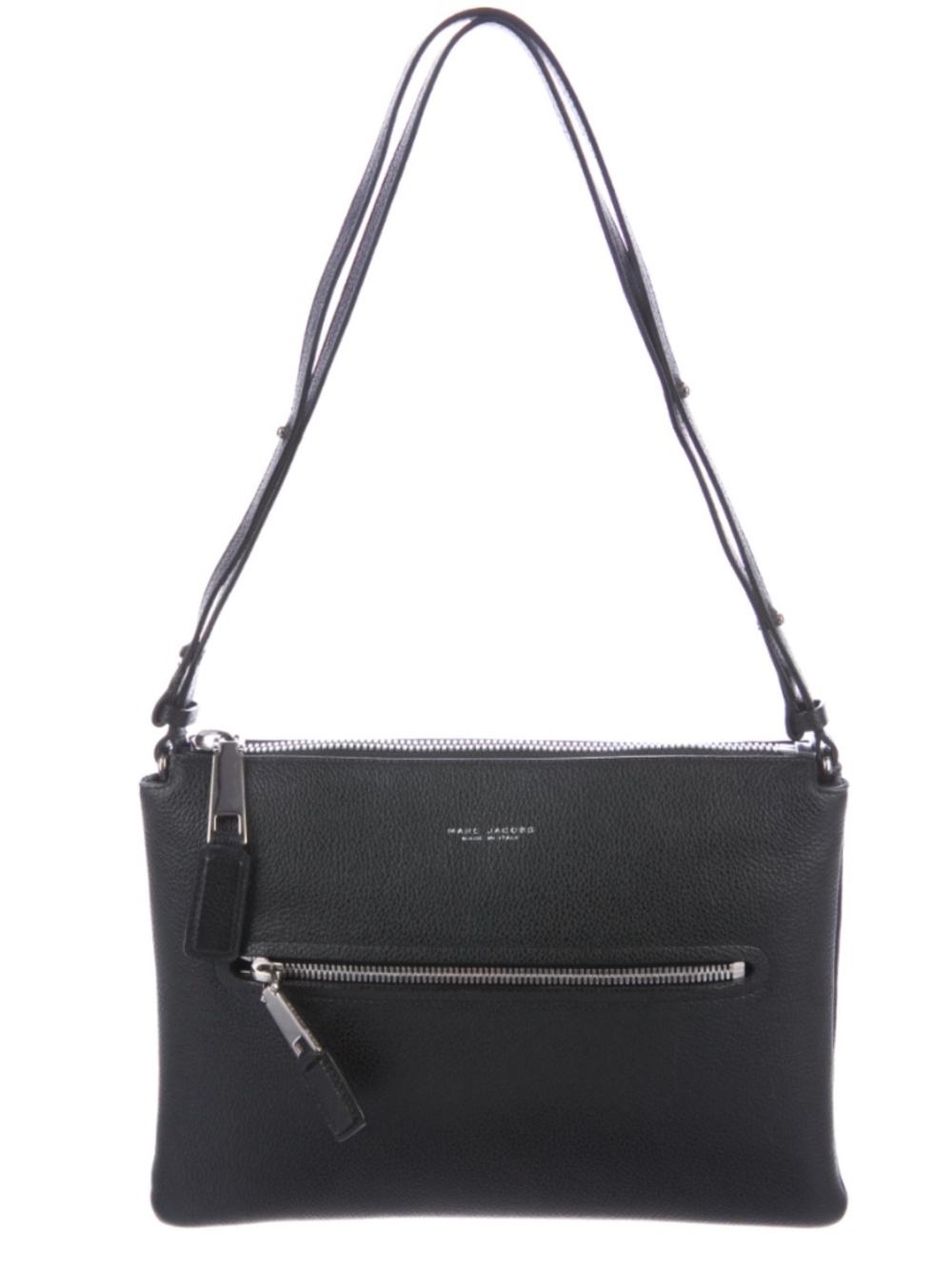 Marc Jacobs Black Pebbled Leather Crossbody Bag